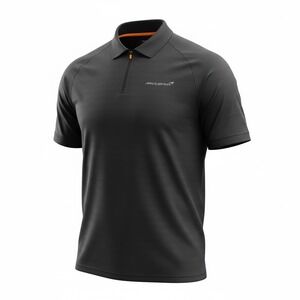 McLaren F1 Team Mens Black Quarter Zip Performance Polo Shirt Size Medium (K29)